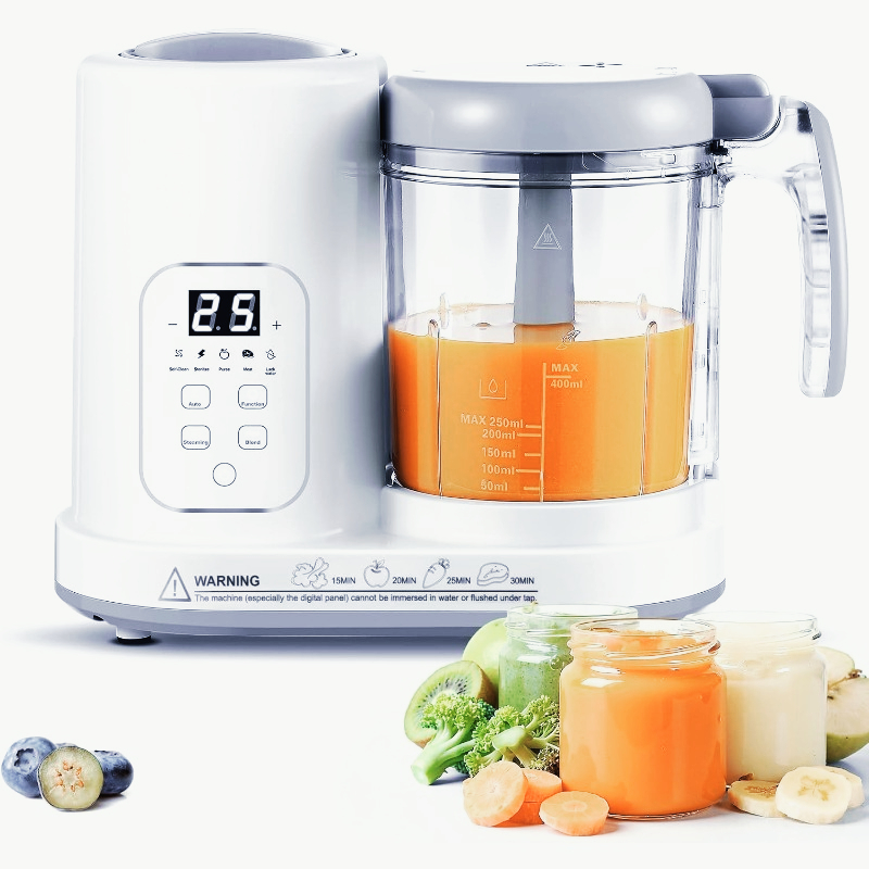Baby Food Maker Blender - เครื่องทำอาหารเด็กอเนกประสงค์ 4 in 1 แบบนึ่ง ปั่น
