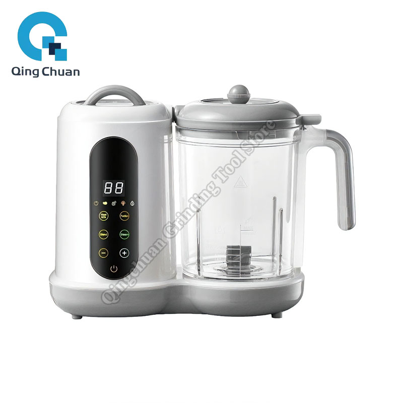 Baby Food Maker Blender - เครื่องทำอาหารเด็กอเนกประสงค์ เครื่องนึ่งอาหาร เครื่องปั่นอาหารบด เครื่องอุ่นนม พร้อมหน้าจอแสดงอุณหภูมิ เครื่องเตรียมอาหารเด็ก