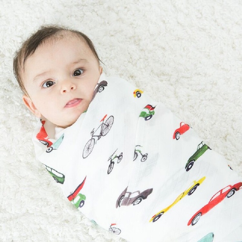 Baby Swaddle Blanket - ผ้าห่มมัสลินเด็กอ่อน ขนาด 47x47 นิ้ว เนื้อผ้านุ่มพิเศษ น้ำหนักเบา