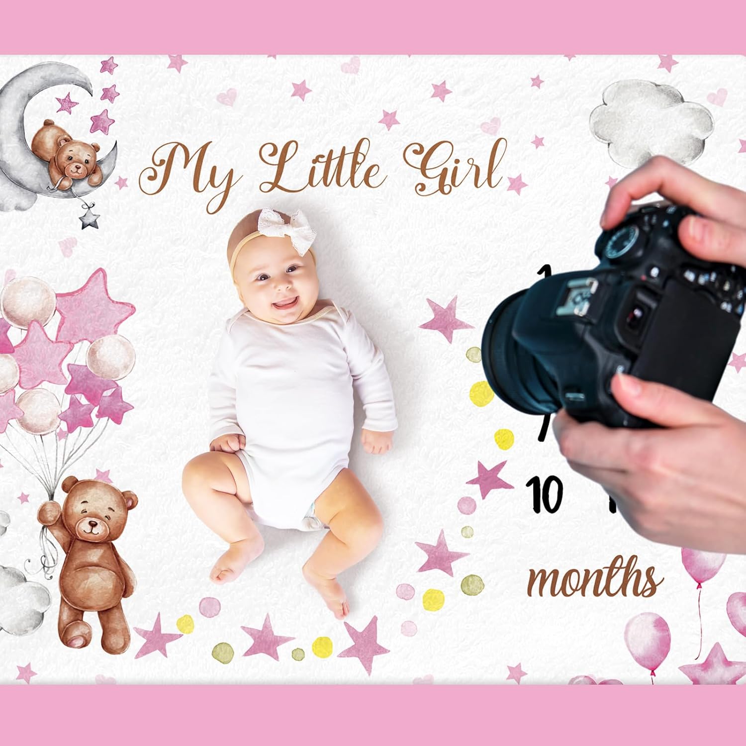 ผ้าห่มถ่ายภาพพัฒนาการเด็กทารกป - Baby Swaddle Blanket บทวิจารณ์และราคา