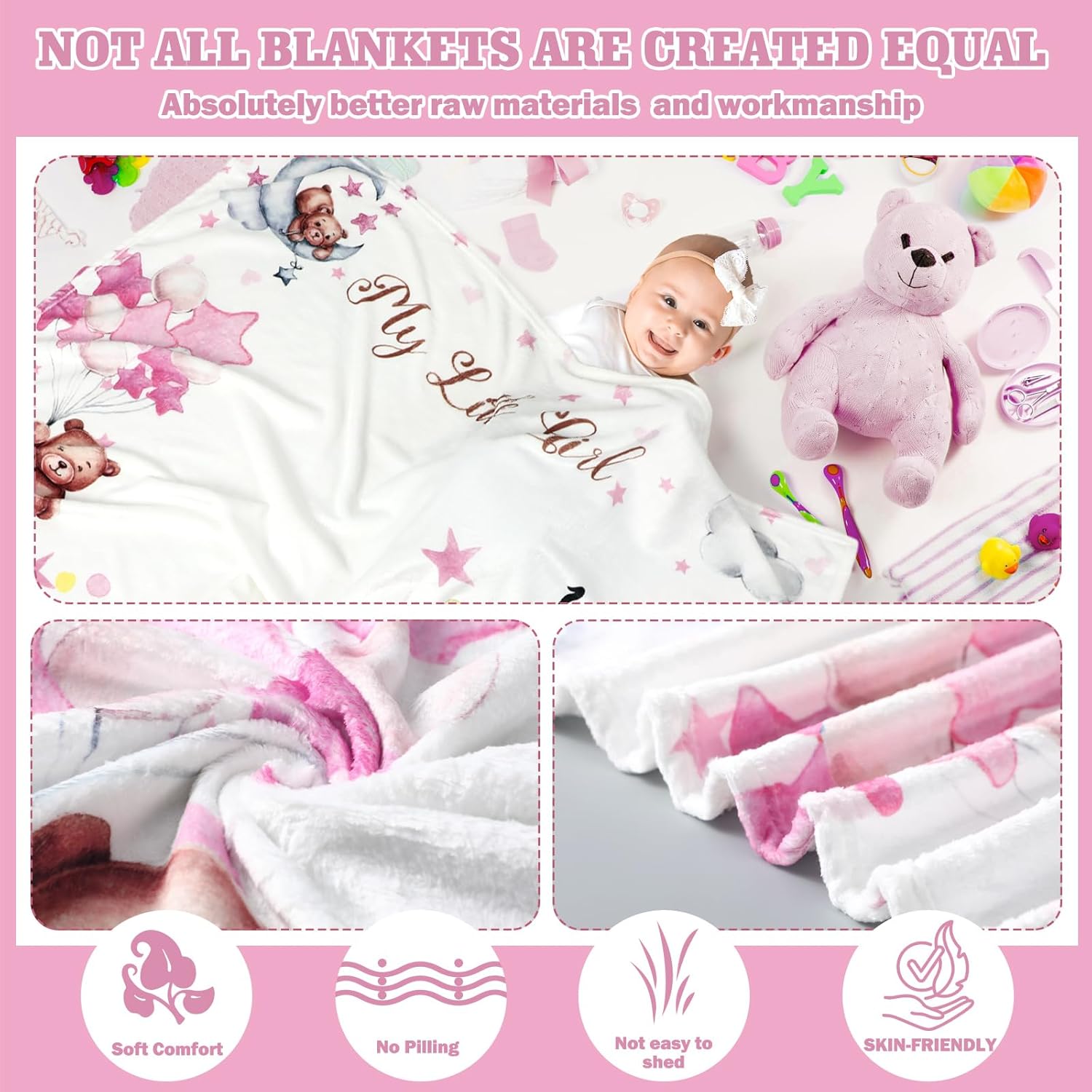 ผ้าห่มถ่ายภาพพัฒนาการเด็กทารกป - Baby Swaddle Blanket บทวิจารณ์และราคา