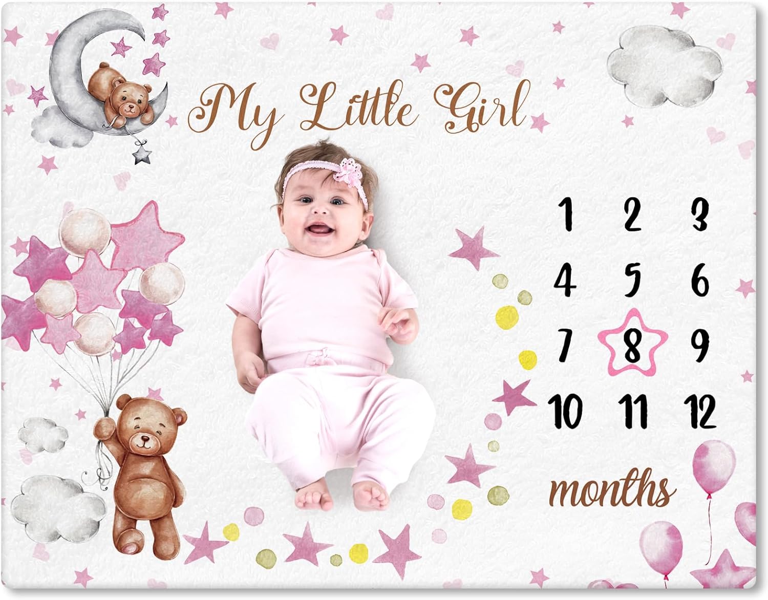 ผ้าห่มถ่ายภาพพัฒนาการเด็กทารกป - Baby Swaddle Blanket บทวิจารณ์และราคา