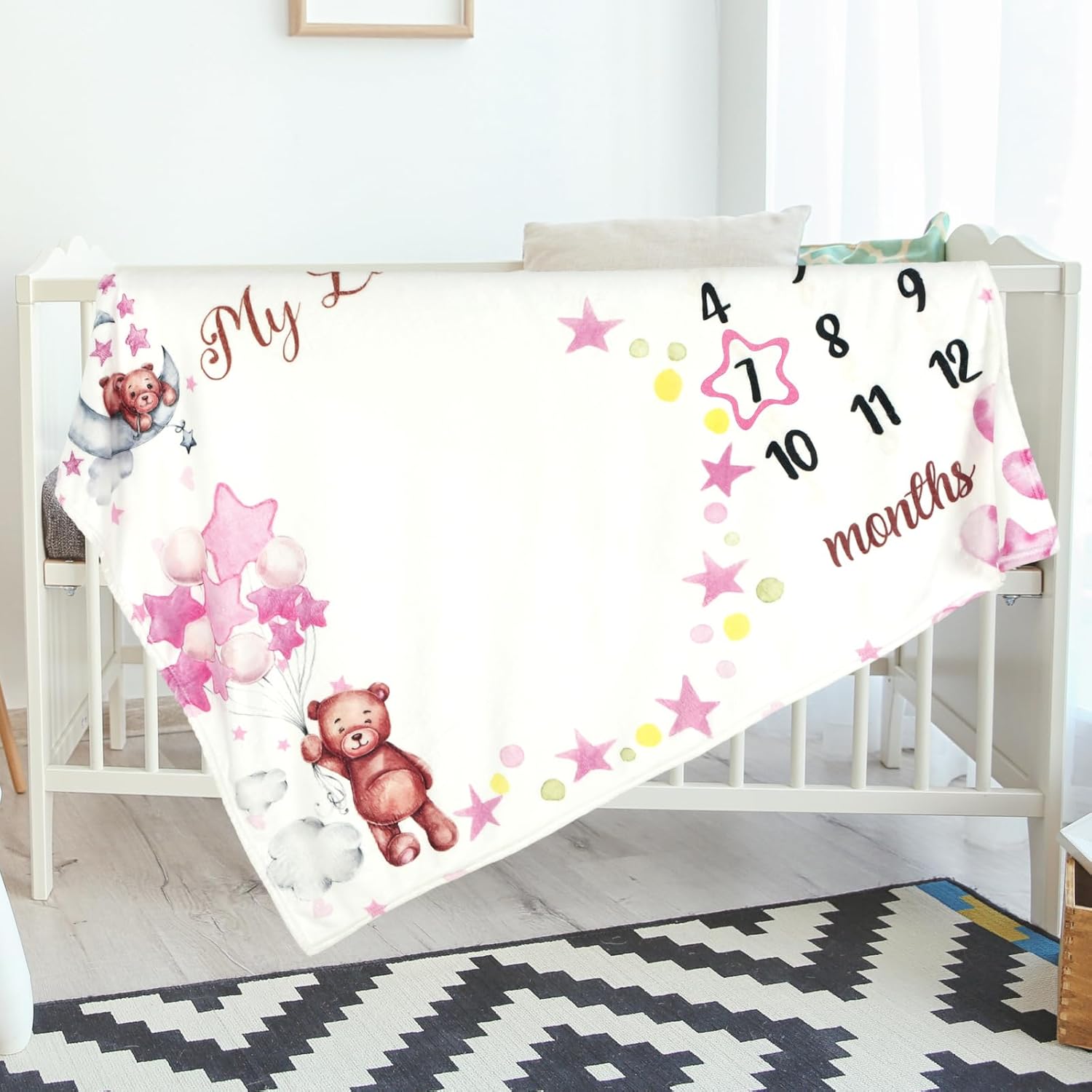 ผ้าห่มถ่ายภาพพัฒนาการเด็กทารกป - Baby Swaddle Blanket บทวิจารณ์และราคา