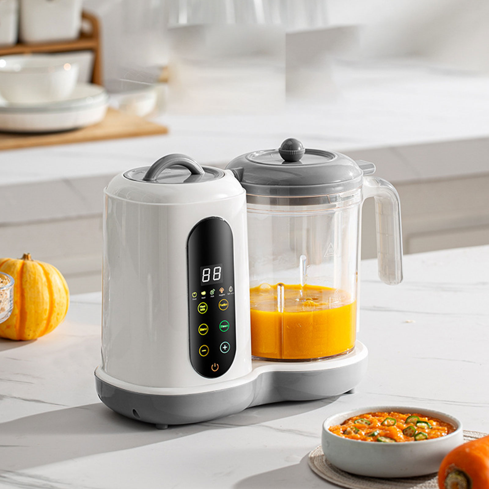 เครื่องทําอาหารเด็กน้ําหนักเบา - Baby Food Maker Blender บทวิจารณ์และราคา